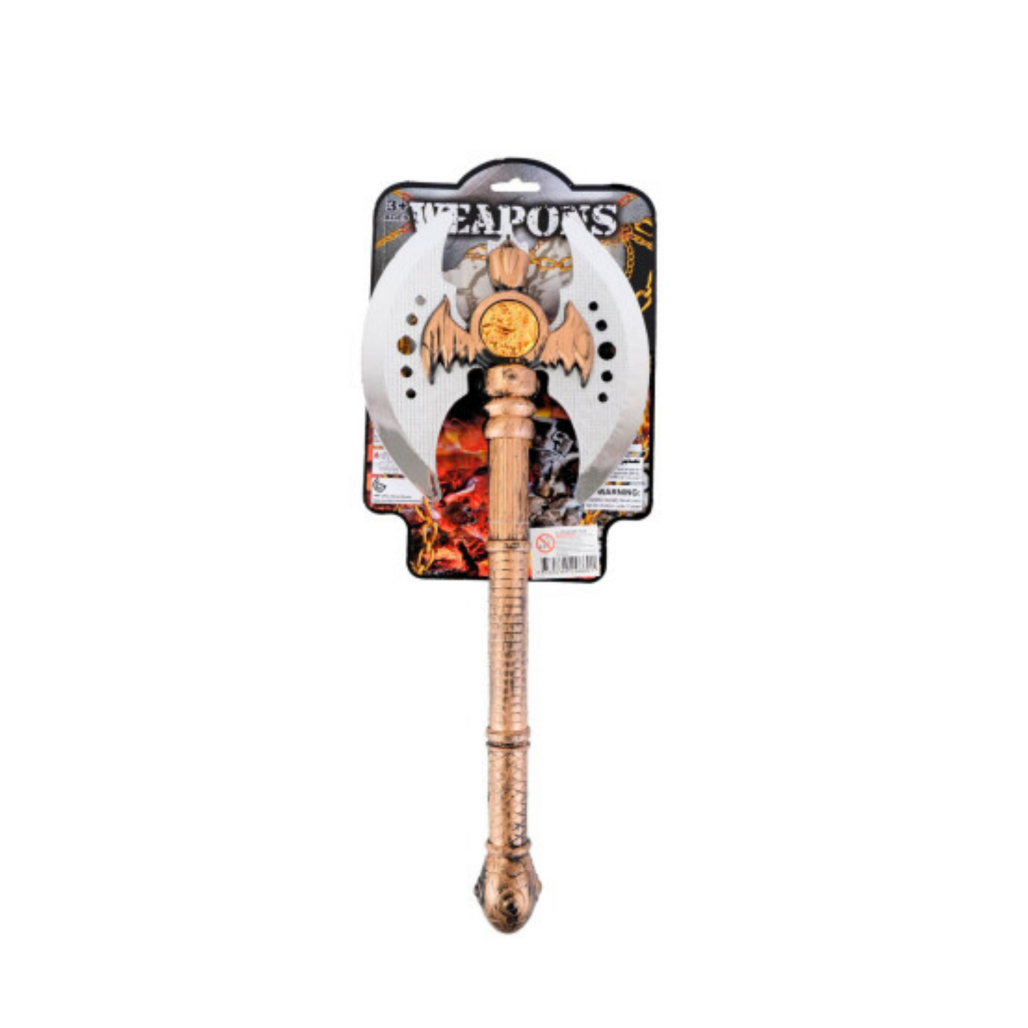 Hacha Falsa Guerrero Romano Y Vikingo - Cosplay Divertido Plata