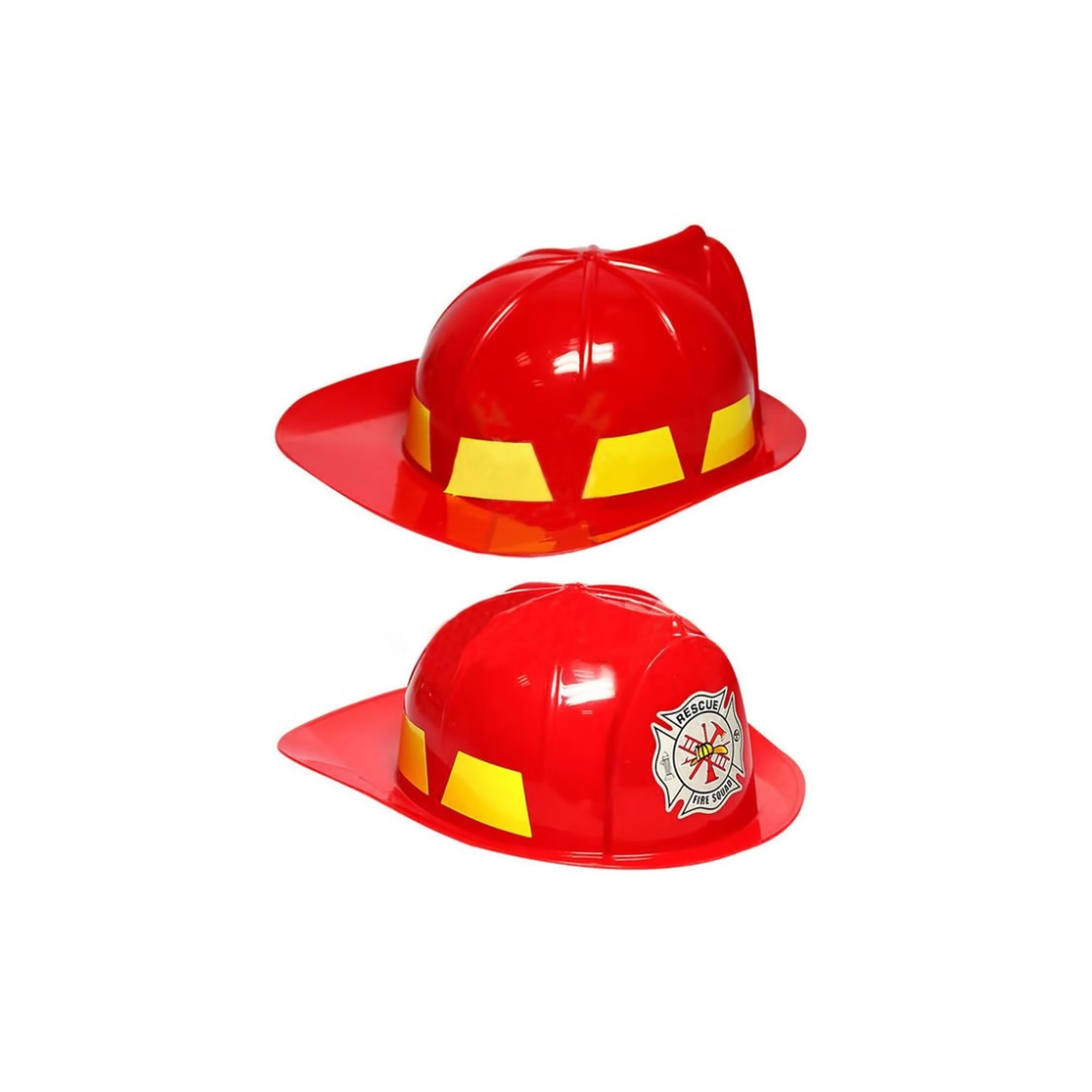 Set Casco + Herramientas De Bombero Para Niños