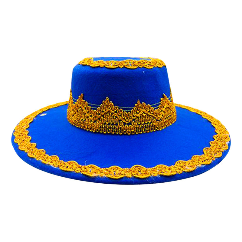 Sombrero Caporal - Bailes Típicos - Azul