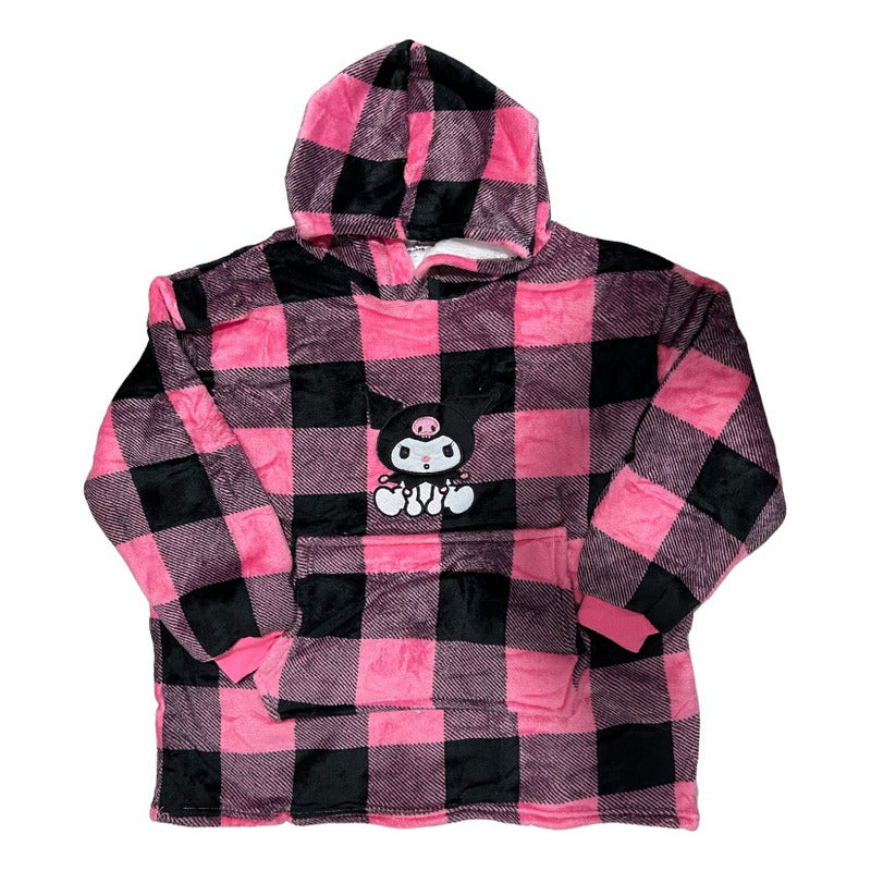 Maxi Poleron Sherpa Hello Kitty Kuromi Melody Kawaii Niñas