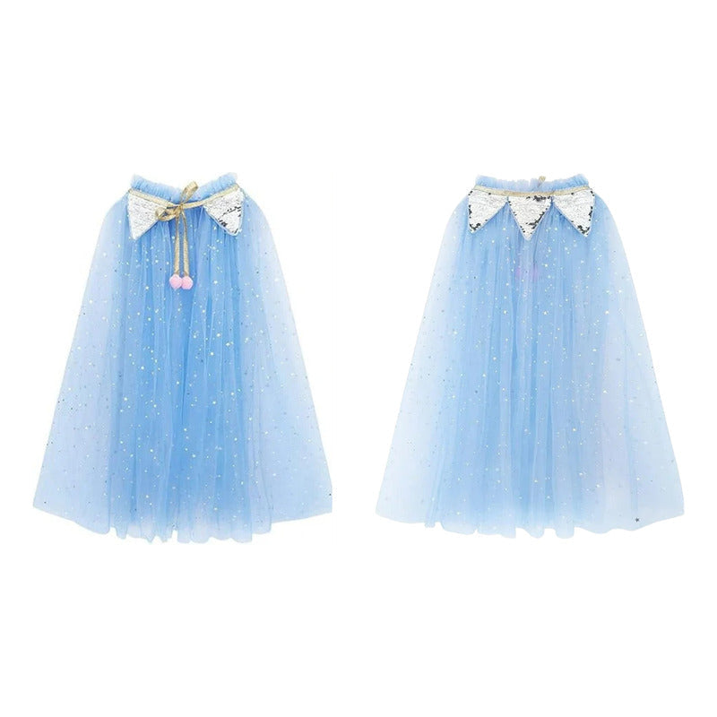 Disfraz De Princesa Para Niñas / Capa - Corona - Varita