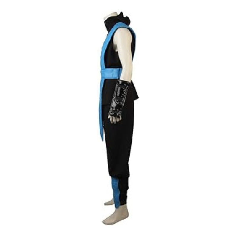 Disfraz De Sub Zero Mortal Kombat Adulto / Niño Cosplay Azul S