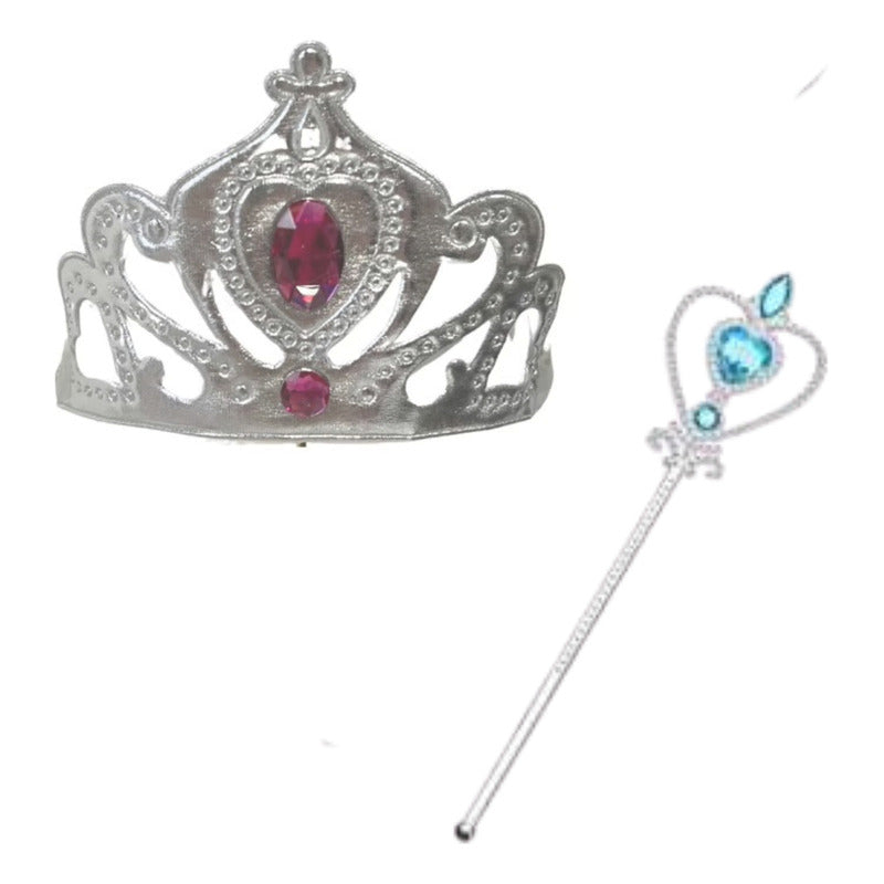 Disfraz De Princesa Para Niñas / Capa - Corona - Varita