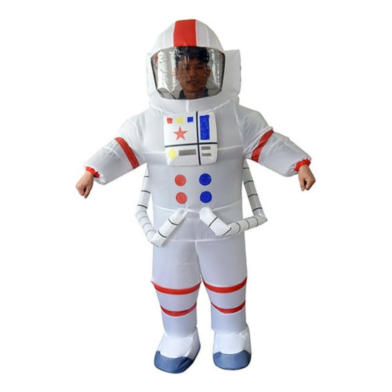 Disfraz Inflable De Astronauta Niño-adulto Blanco Niño-120-150cm