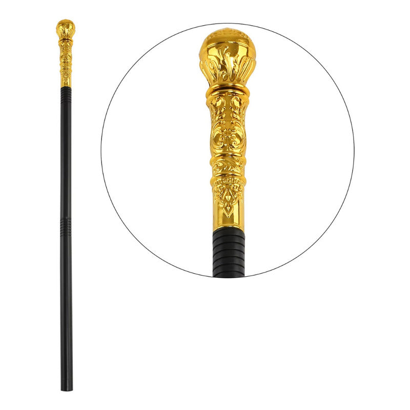 Baston De Lujo Elegante Accesorio Cosplay Para Disfraz Dorado 93cm