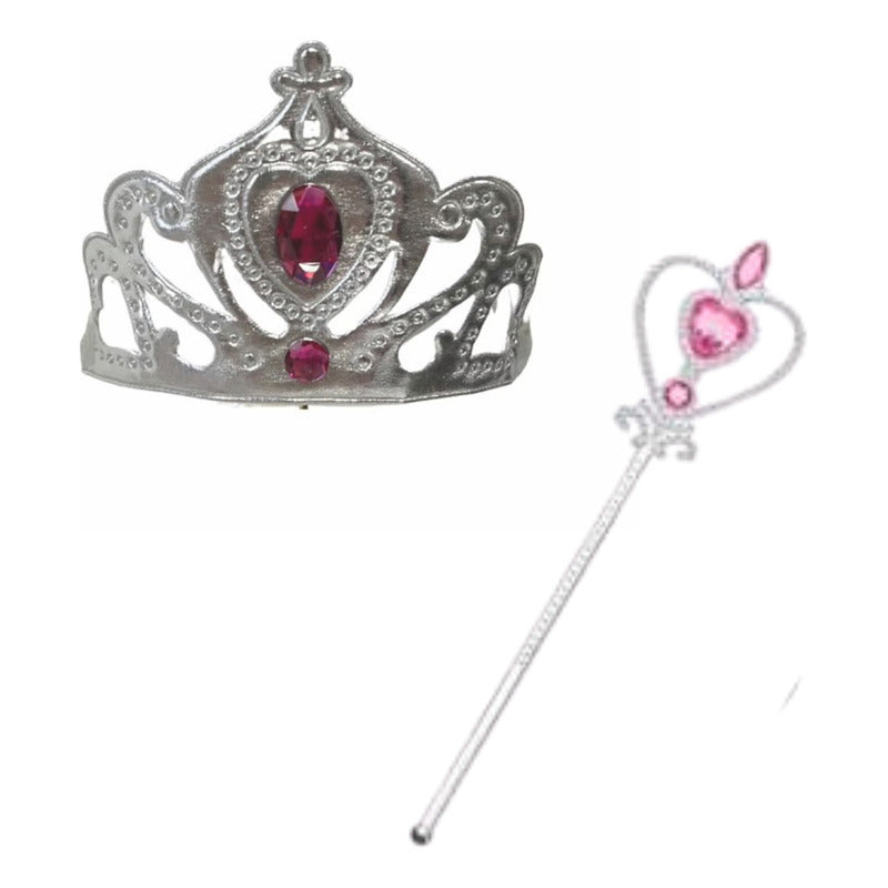 Disfraz De Princesa Para Niñas / Capa - Corona - Varita
