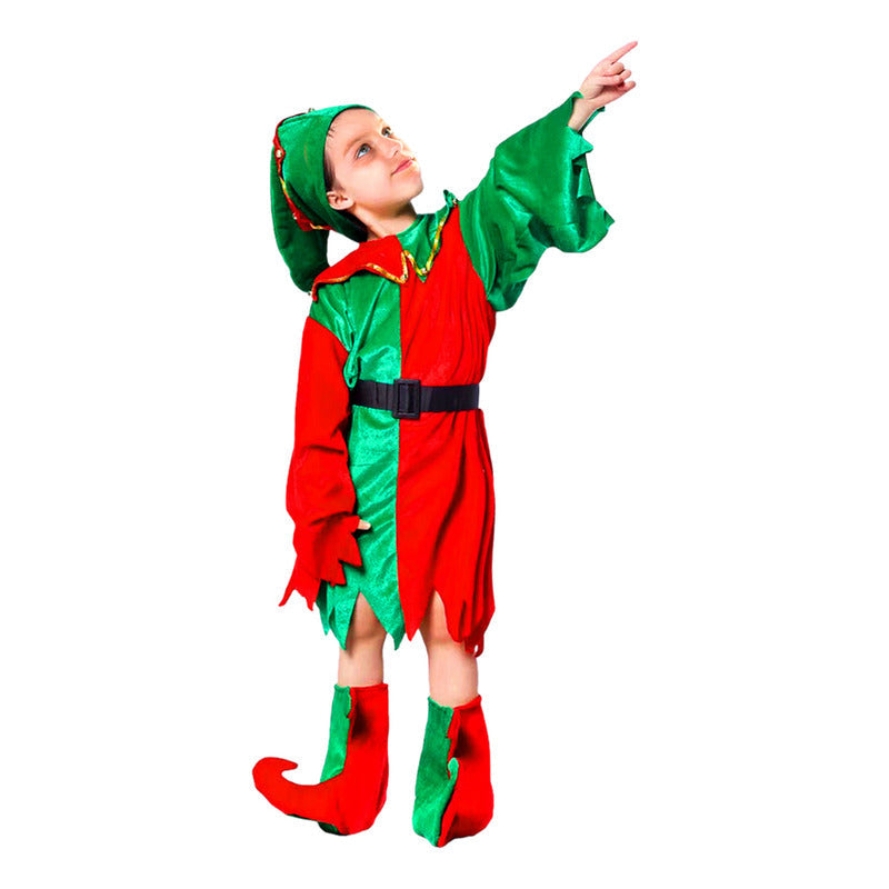 Disfraz Navideño De Elfa Niña