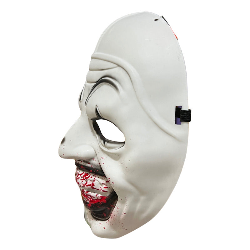 Máscara Payaso Terrifier Plastica Adulto Blanca