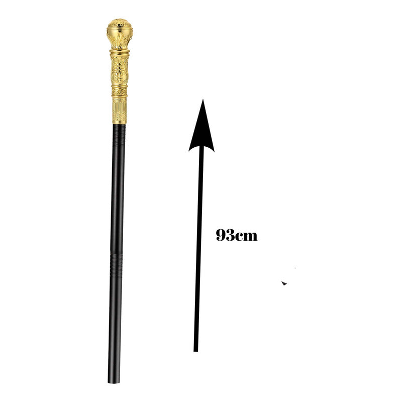 Baston De Lujo Elegante Accesorio Cosplay Para Disfraz Dorado 93cm