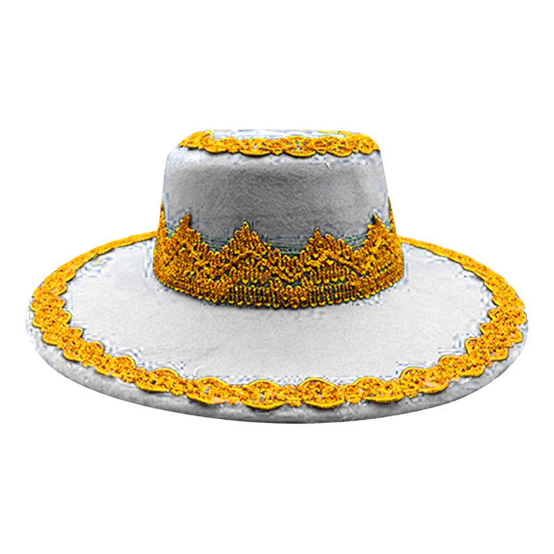 Sombrero Caporal - Bailes Típicos - Blanco