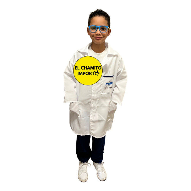 Disfraz De Doctor Delantal + Lentes Para Niños