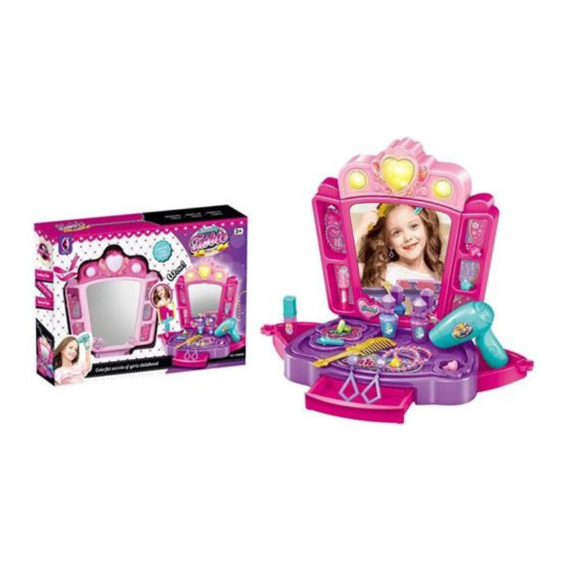 Juego Tocador De Belleza Con Accesorios Para Niñas