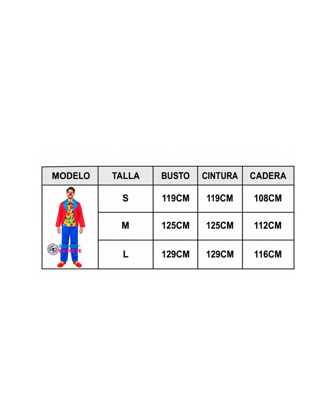 Disfraz Payaso Adulto
