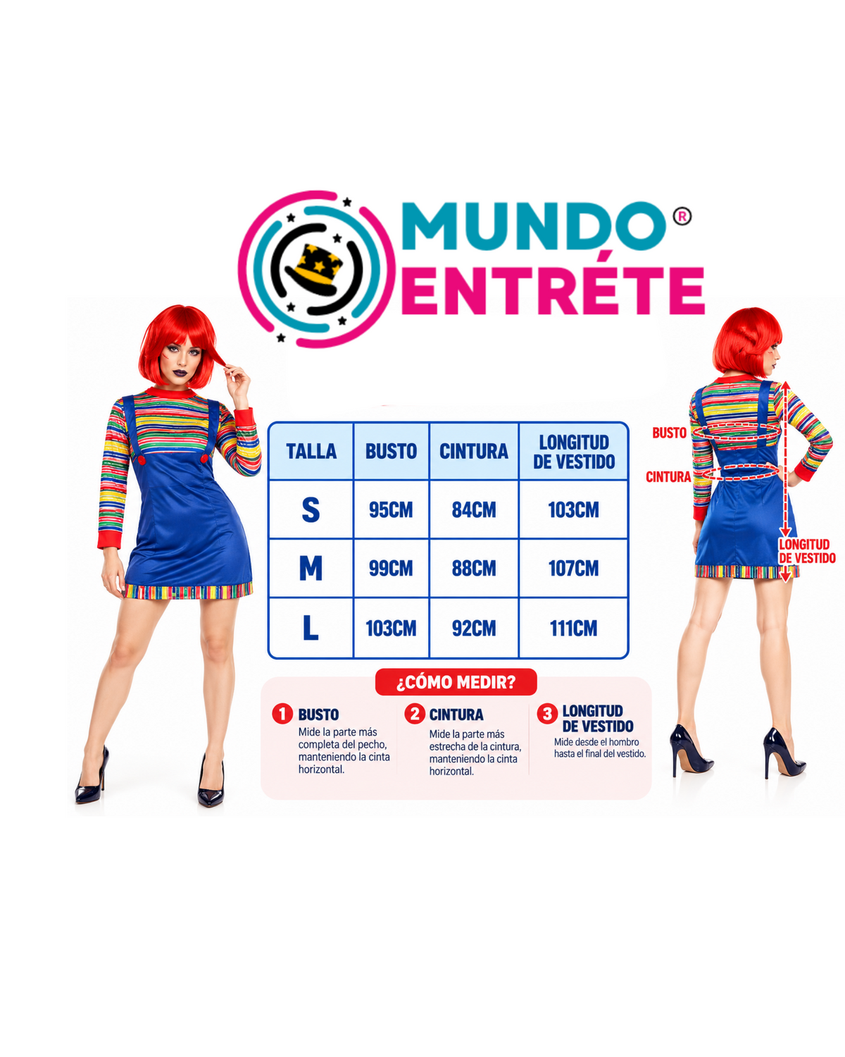 Disfraz De Chucky Mujer