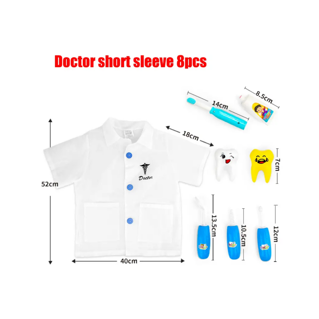 Disfraz Doctor Dentista Para Niños + Accesorios
