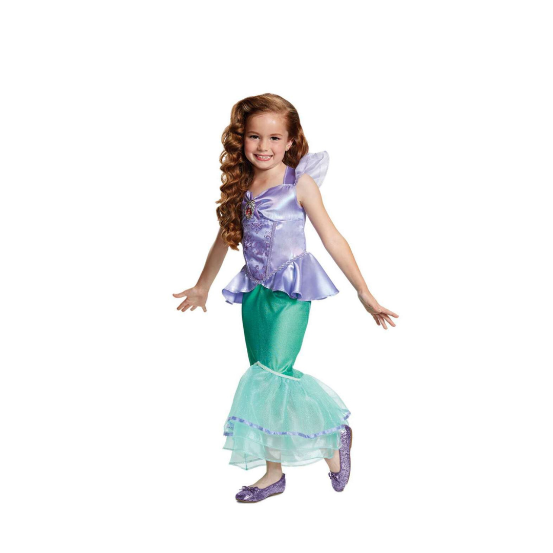 Disfraz De Princesa Ariel Sirenita Original Disney Niñas