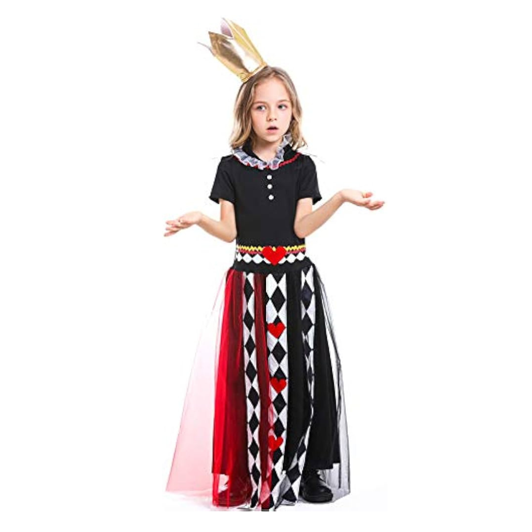 Disfraz de Reina de corazones para Niña