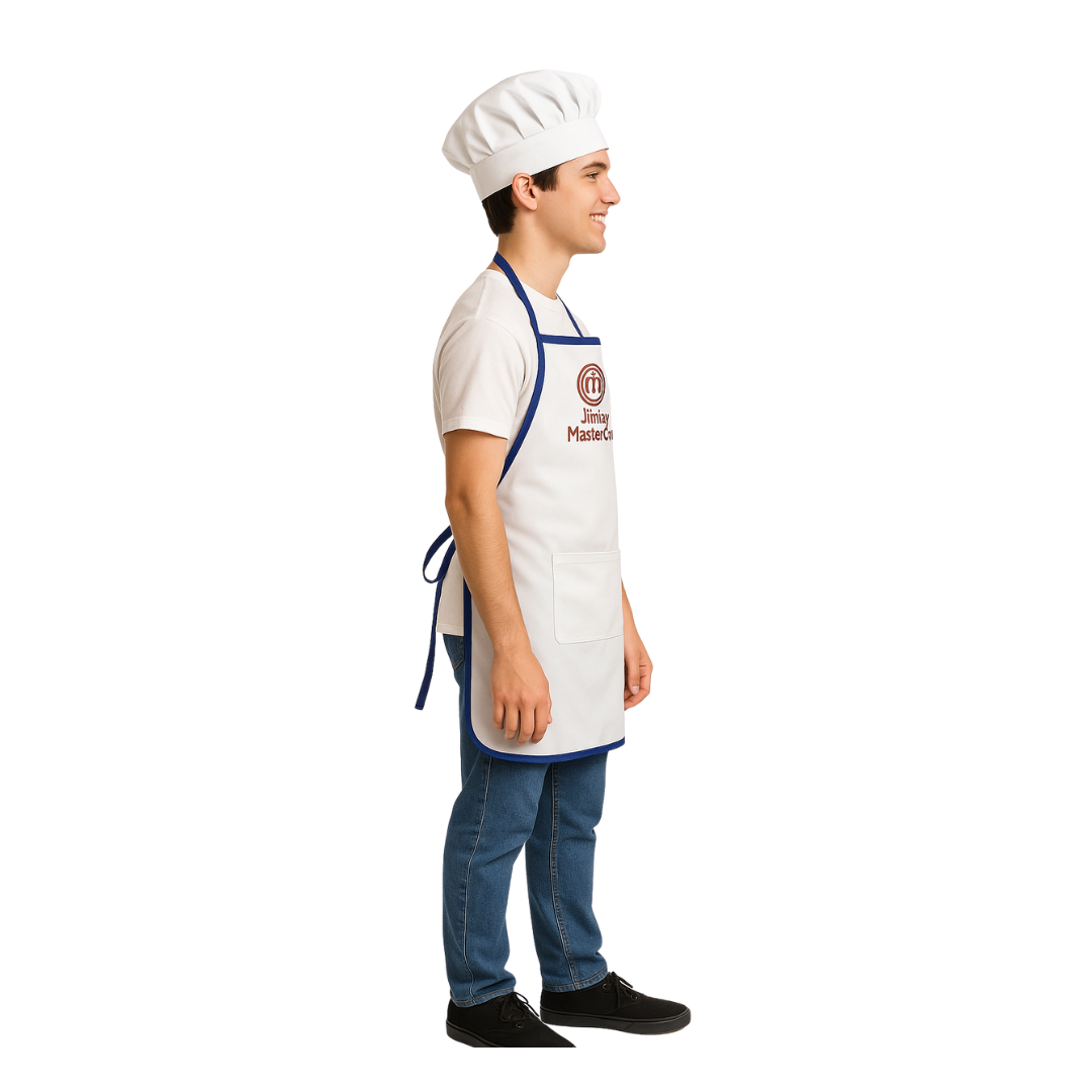 Delantal De Cocina Y Gorro De Chef Juvenil- Adulto