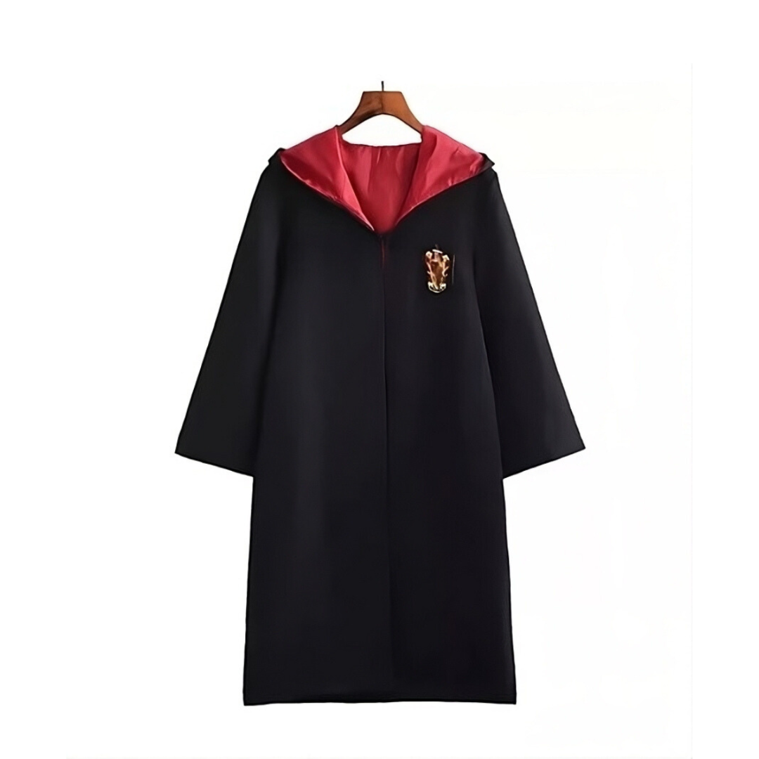 Disfraz Harry Poter Capa + Bufanda +Lentes Con Insignia para Adulto