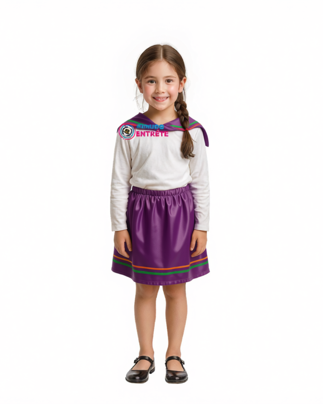 Falda Nortina + Punta Baile Trote Nortino Niña