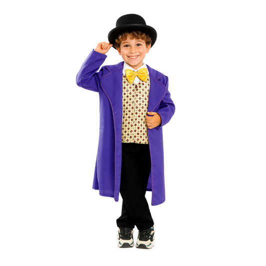 Disfraz de Willy Wonka para Niño con Sombrero
