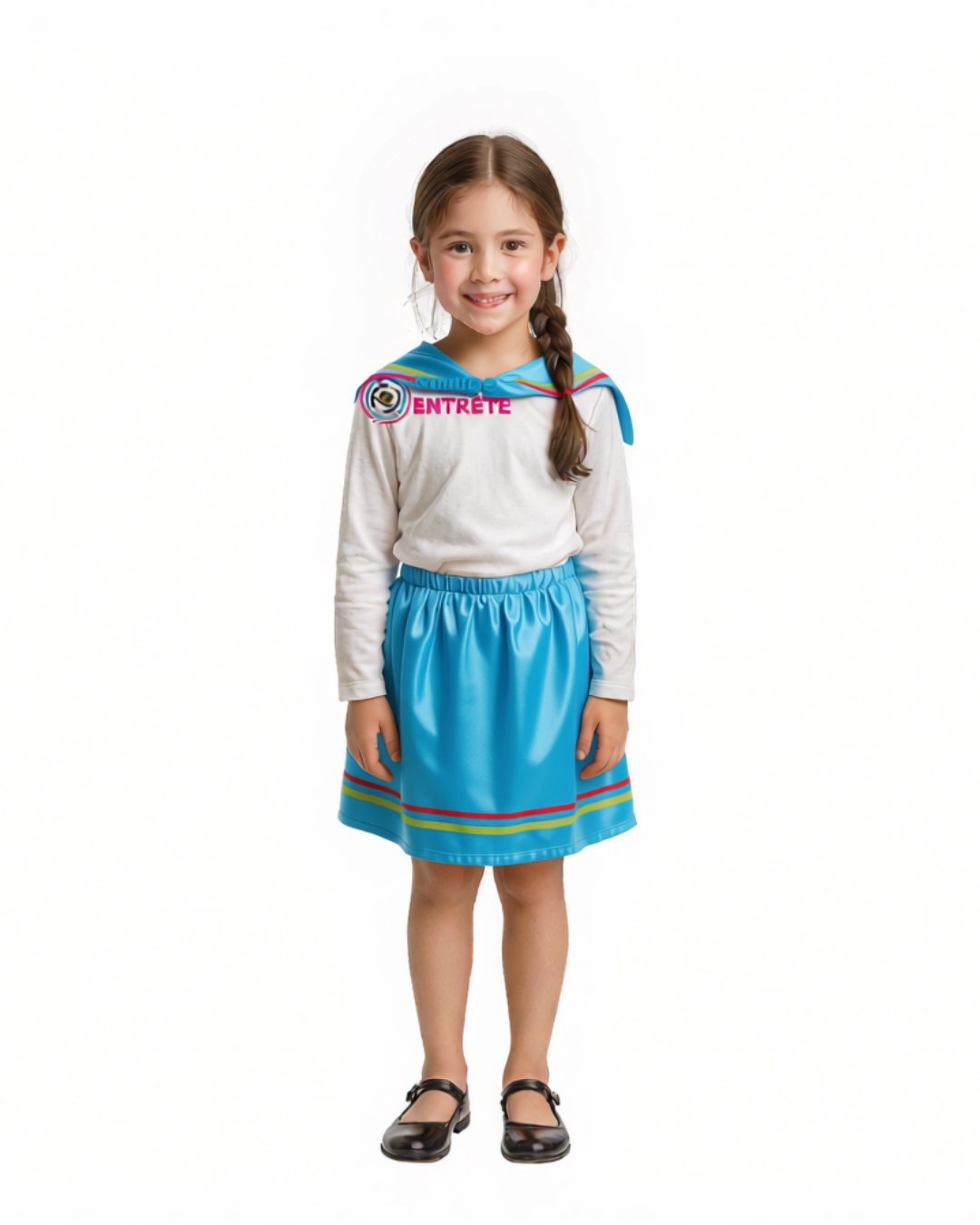 Falda Nortina + Punta Baile Trote Nortino Niña