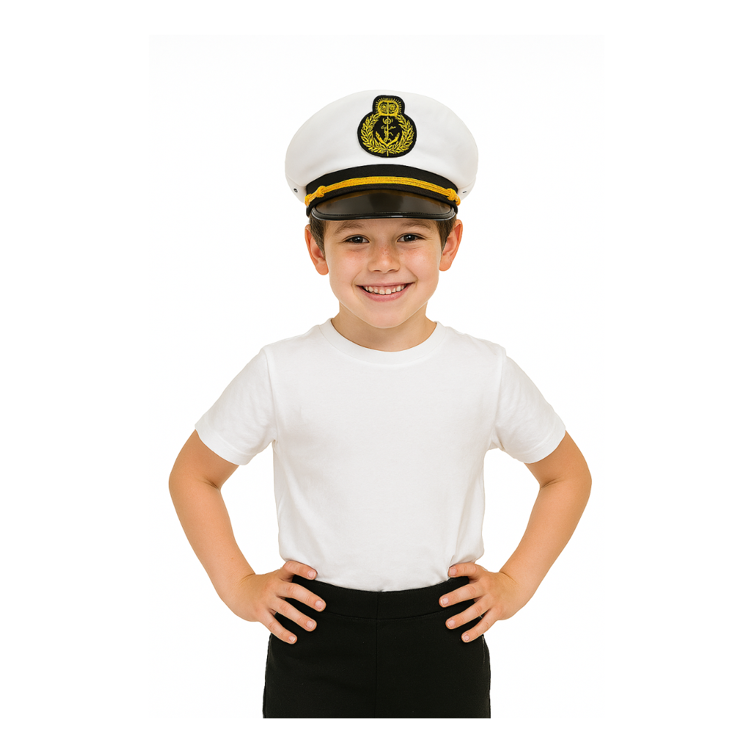 Gorro Capitán Marina Fiesta Niños