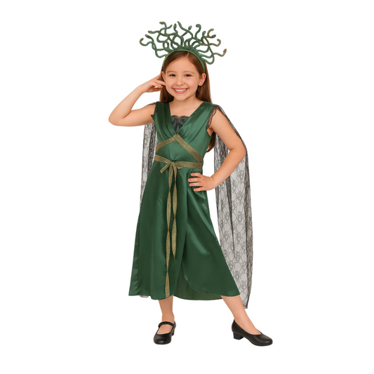 Disfraz Para Niñas Medusa Halloween Fiesta