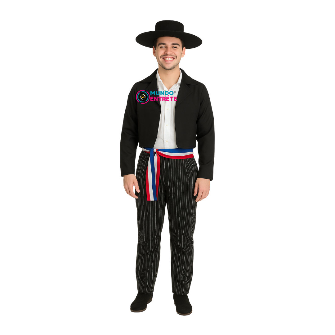 Vestimenta Típica Traje Huaso Elegante Para Adulto