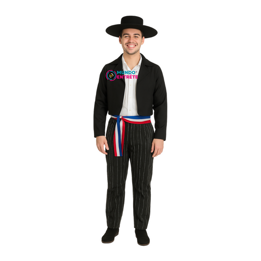 Vestimenta Típica Traje Huaso Elegante Para Adulto