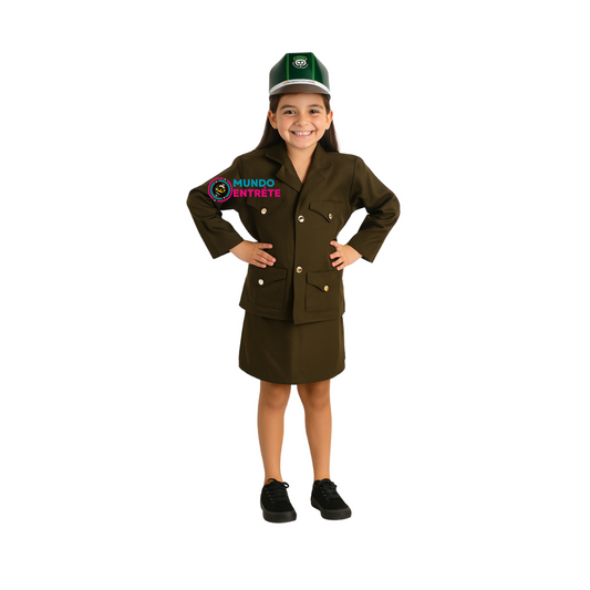Disfraz Traje Carabineros Niñas