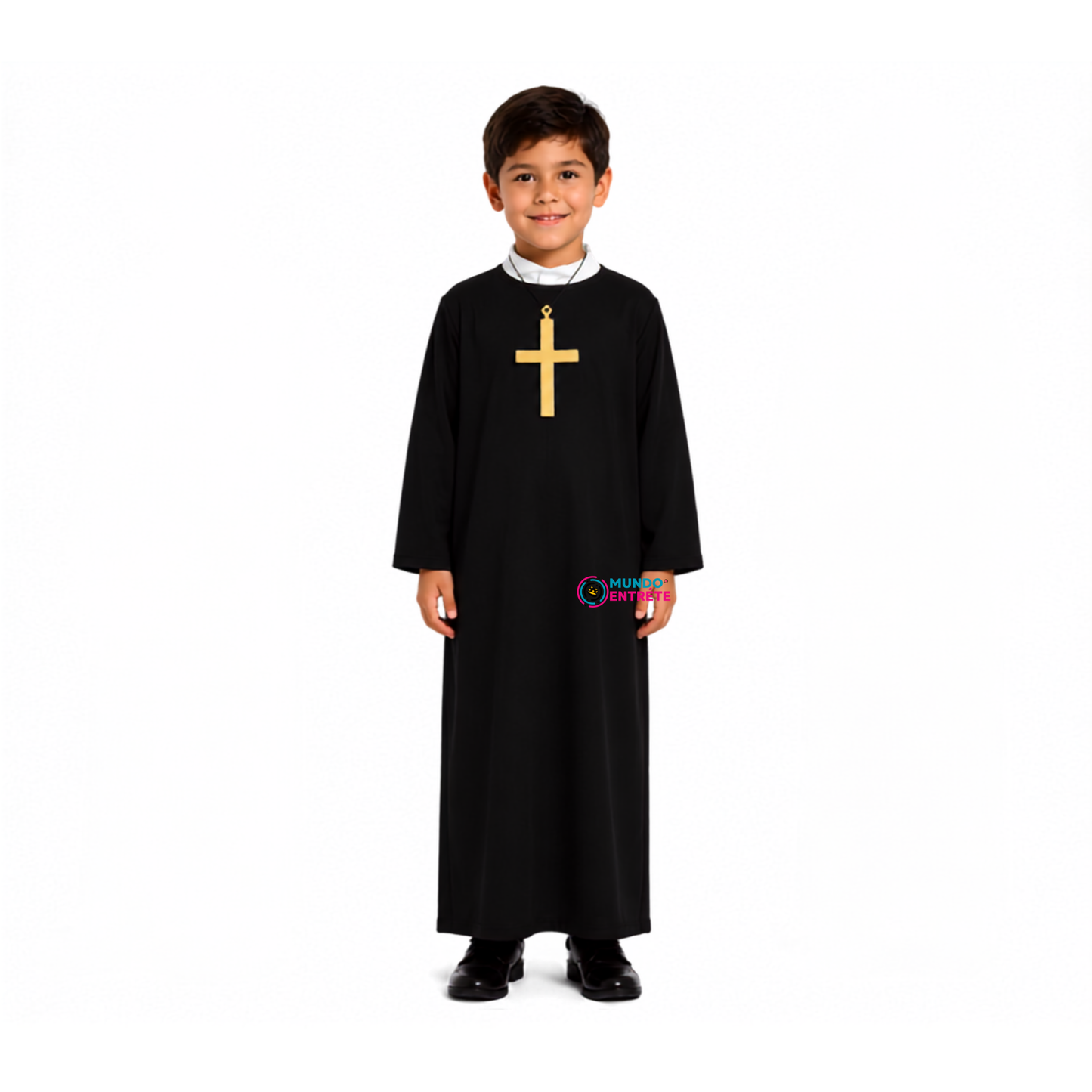 Disfraz Sacerdote Cura Cosplay Niño