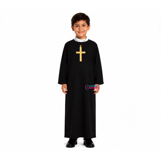 Disfraz Sacerdote Cura Cosplay Niño