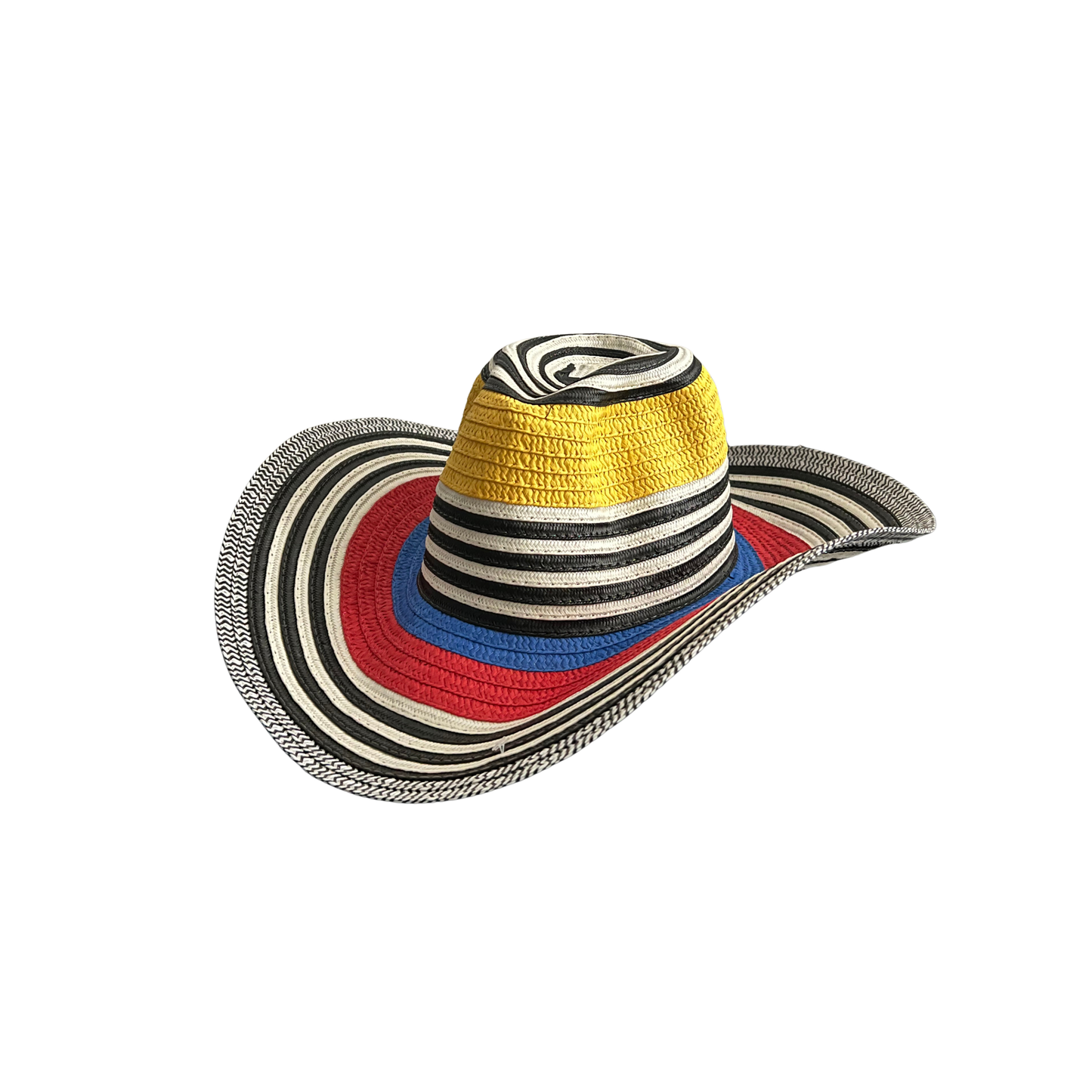 Sombrero Colombiano Vueltiao Tricolor Grande