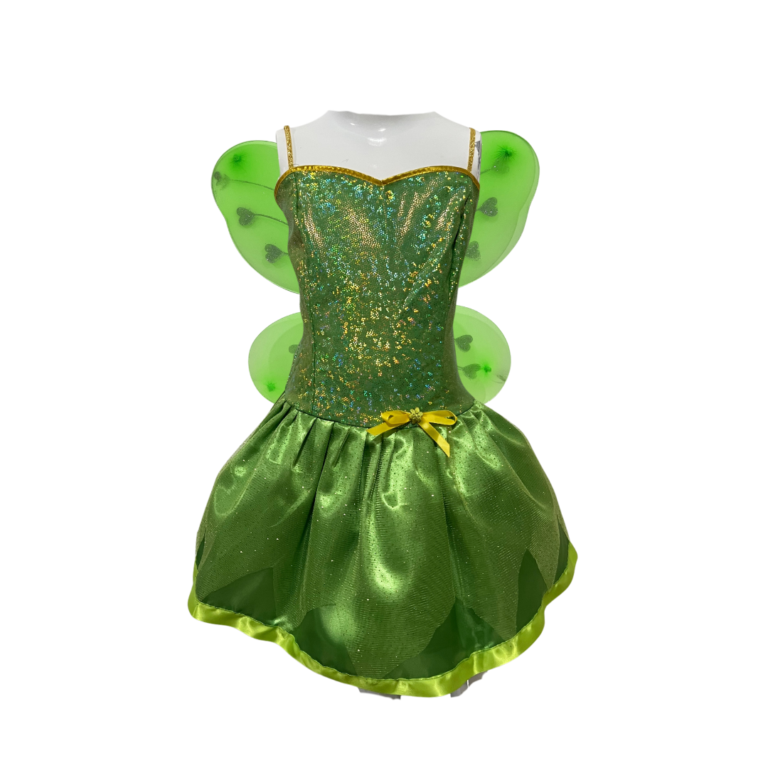 Disfraz Tinkerbell  Niñas, Vestido  Fiesta + Alas