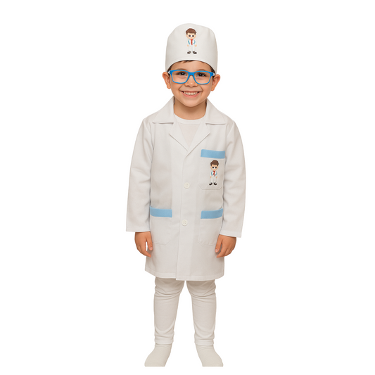 Disfraz De Doctor Con Gorro Para Niños