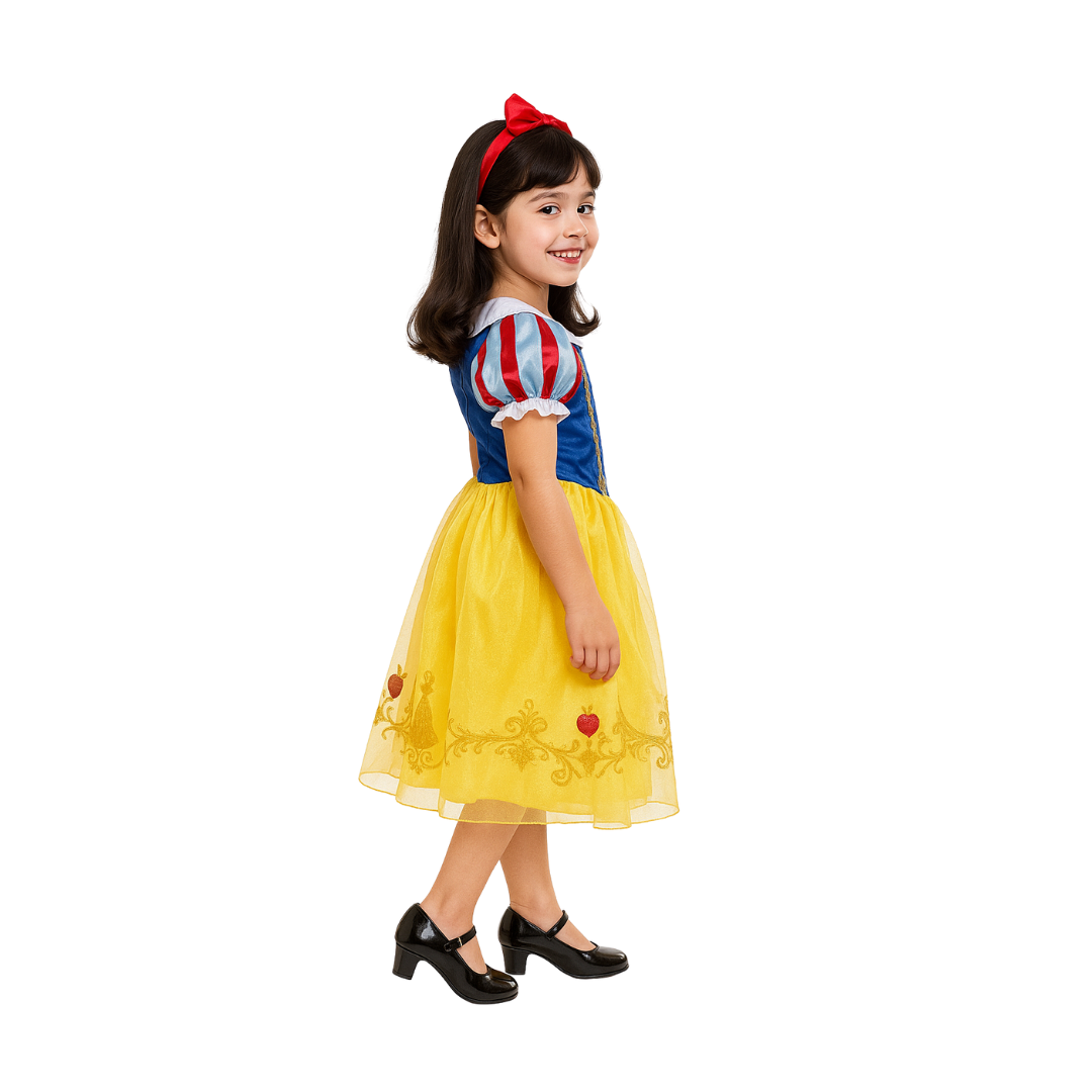 Disfraz Vestido Princesa Blancanieves  Niña