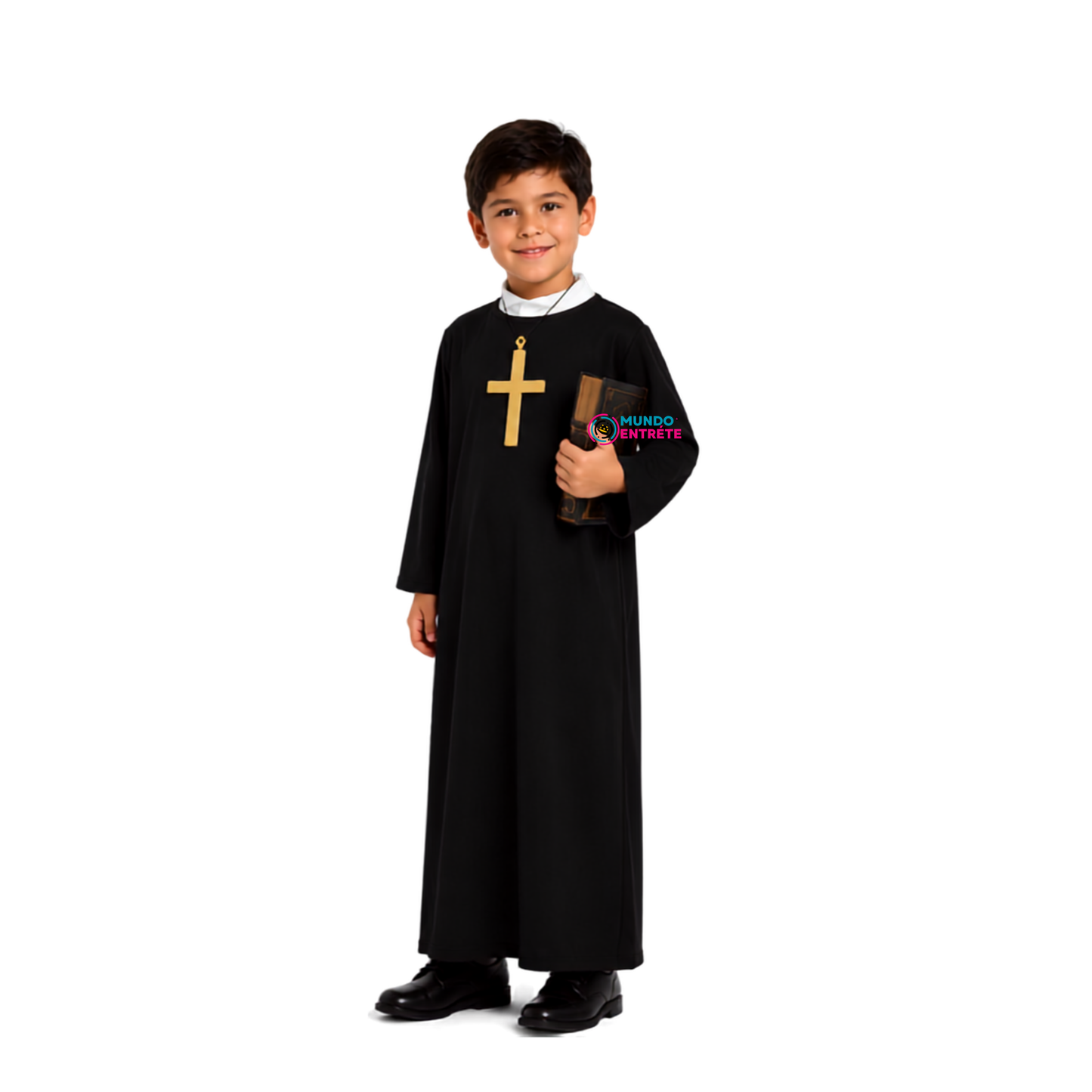 Disfraz Sacerdote Cura Cosplay Niño