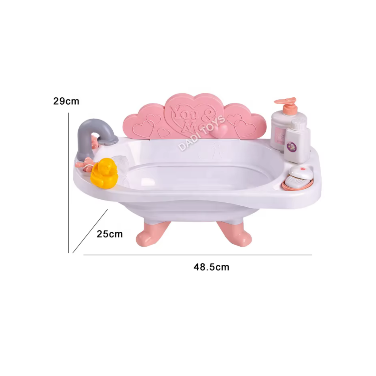 Muñeca Con Tina Y Accesorios De Baño