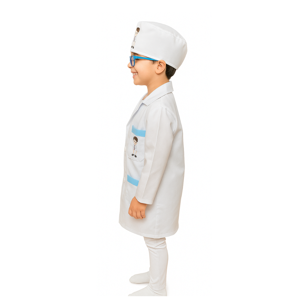 Disfraz De Doctor Con Gorro Para Niños
