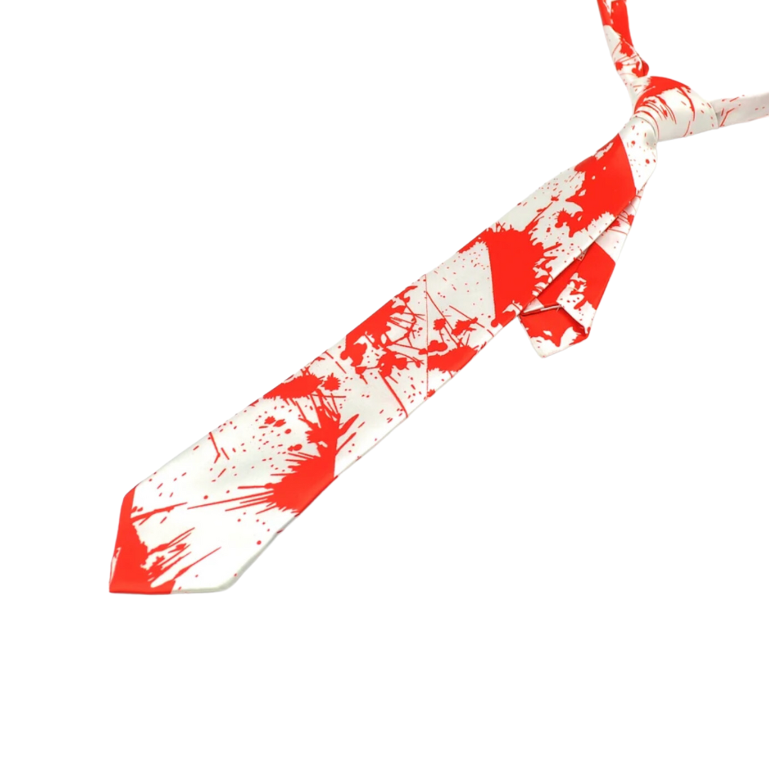 Corbata Sangrienta / Accesorio Disfraz Halloween