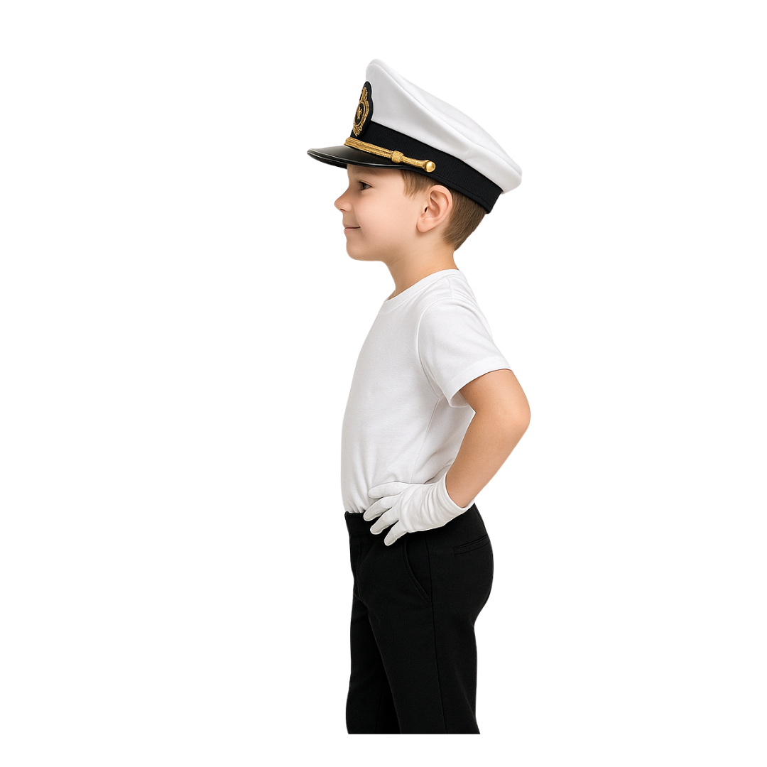 Gorro Capitán + Guante Marina Niños