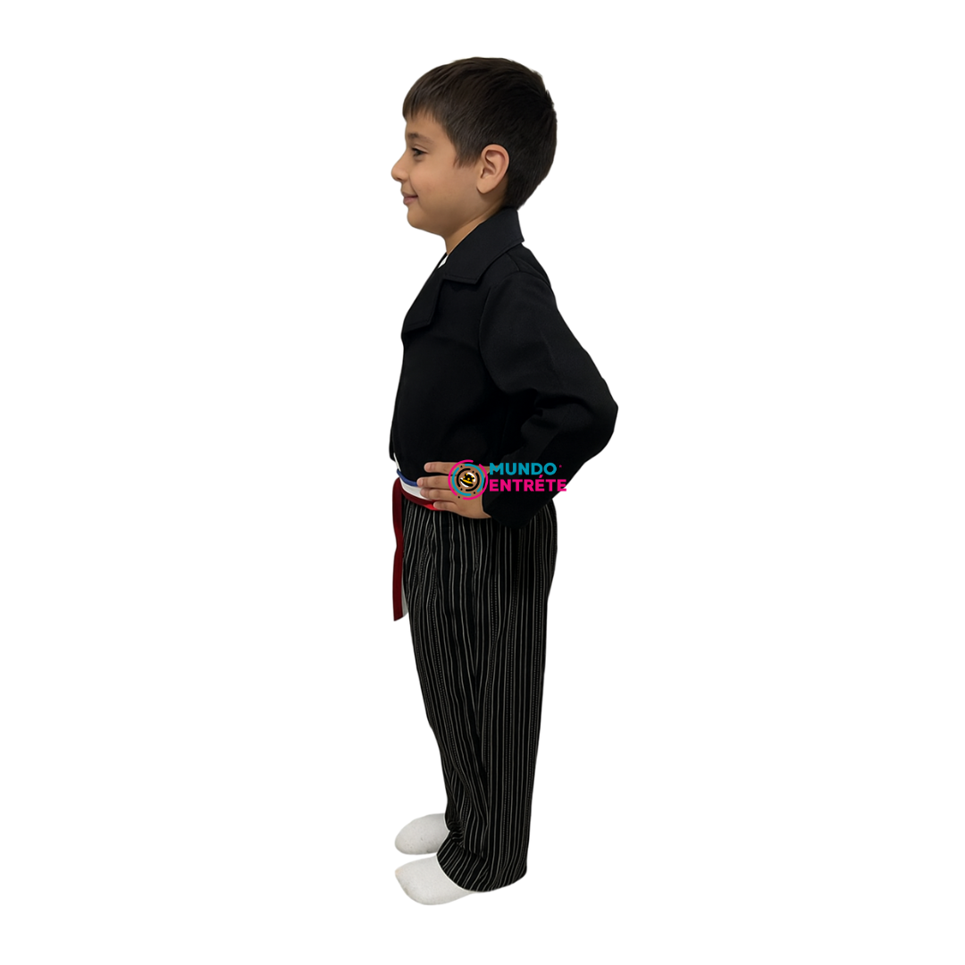 Traje Huaso Niño Fiestas Patrias, Chaqueta - Pantalon - Faja