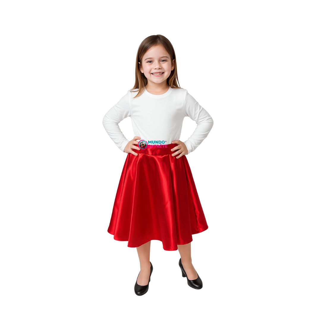 Falda Plato Para Niñas Bailes Tipicos Fiestas Patrias