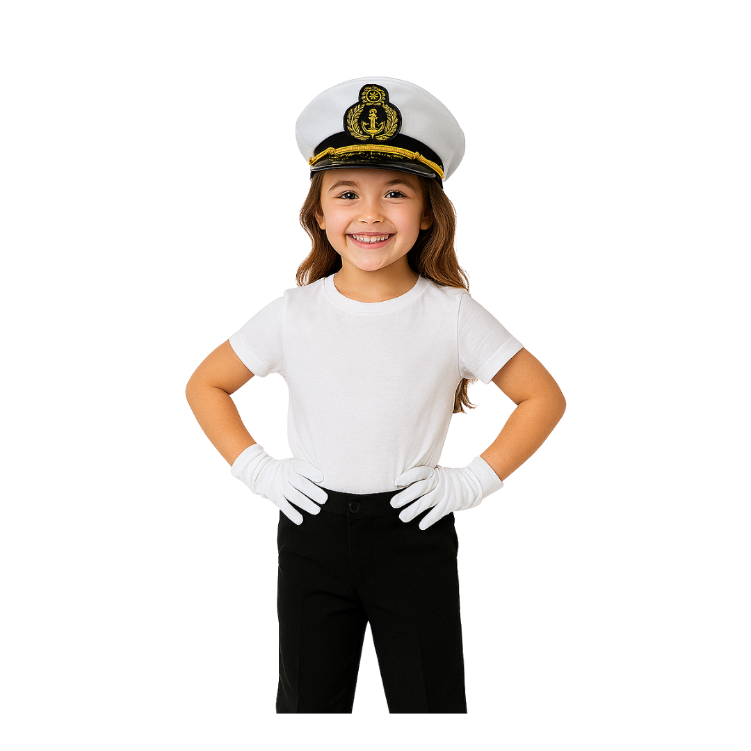 Gorro Capitán + Guante Marina Niños