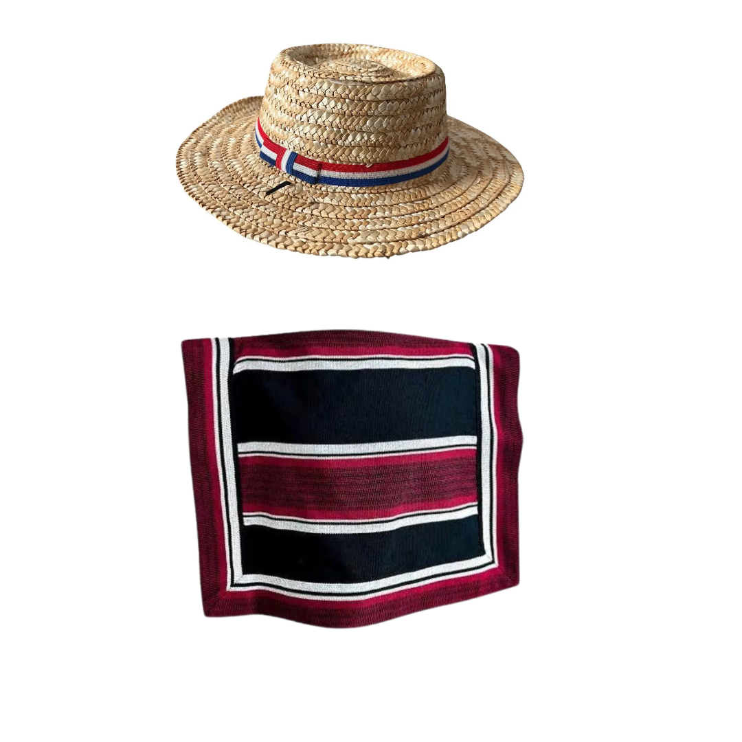 Manta/Poncho + Sombrero chupalla-Huaso Niño