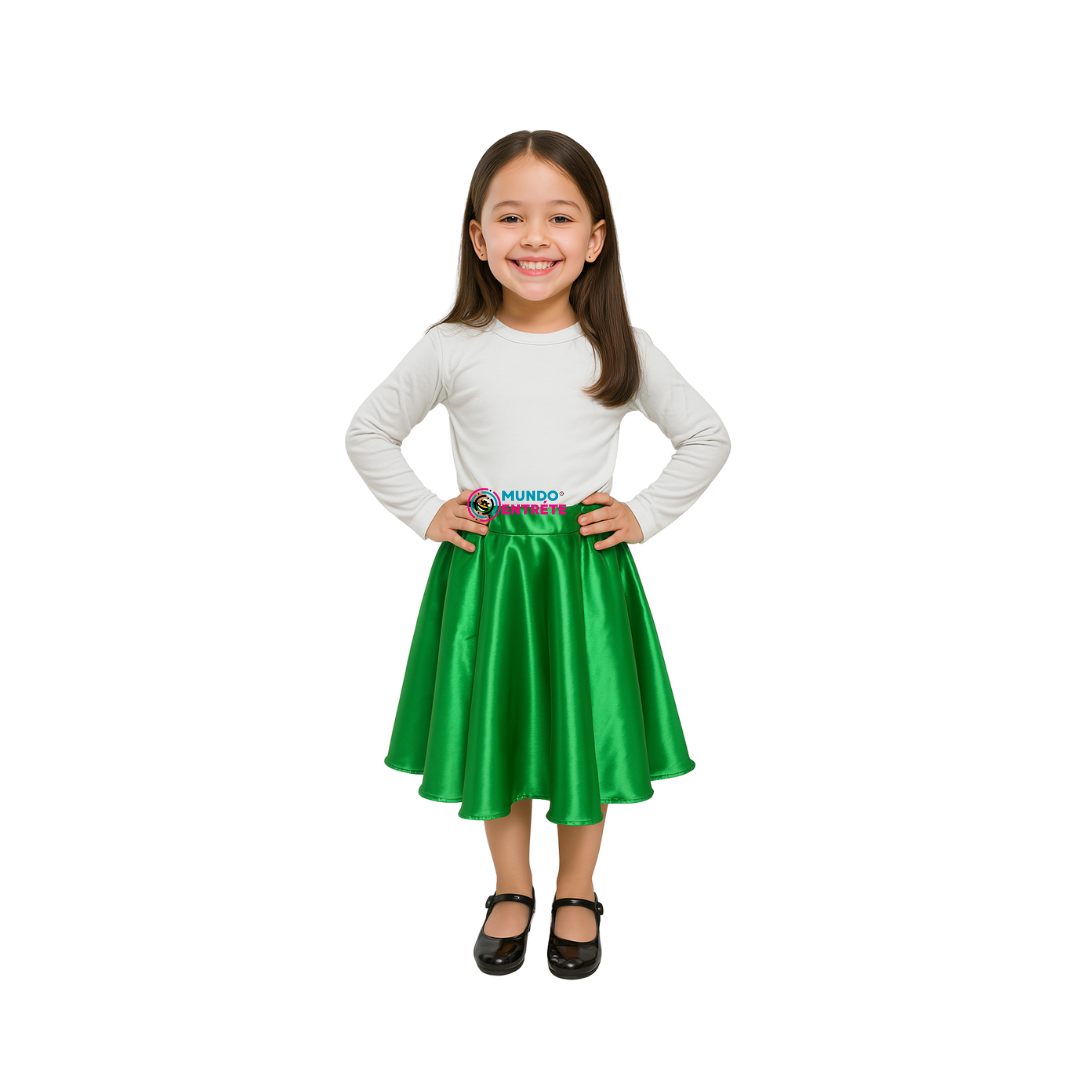 Falda Plato Para Niñas Bailes Tipicos Fiestas Patrias