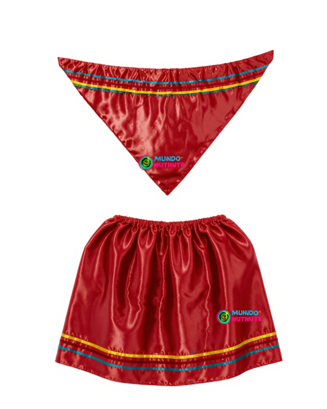 Falda Nortina + Punta Baile Trote Nortino Niña