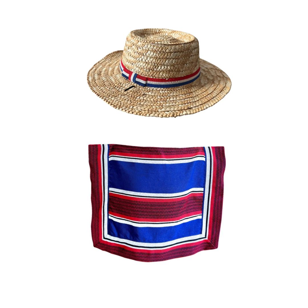 Manta/Poncho + Sombrero chupalla-Huaso Niño