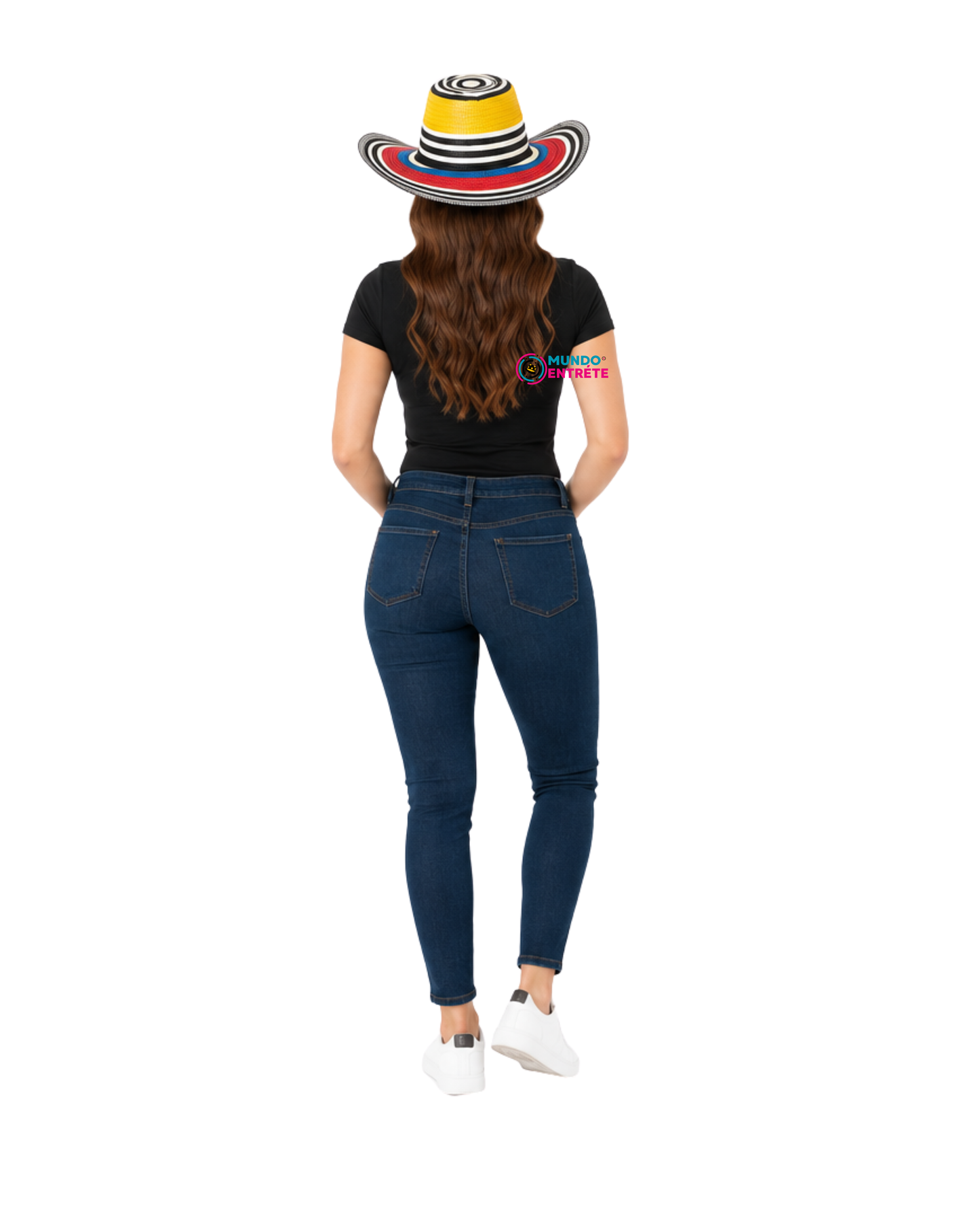 Sombrero Colombiano Vueltiao Tricolor Grande